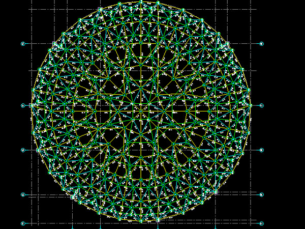 丽江明光正元广场圆形网架